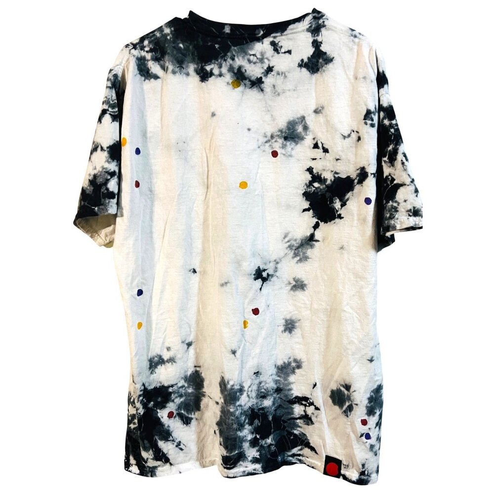 Cookies Tie-Dye T-Shirt With Multicolor Polka Dots Graphic 100% Cotton - Picture 2 of 3